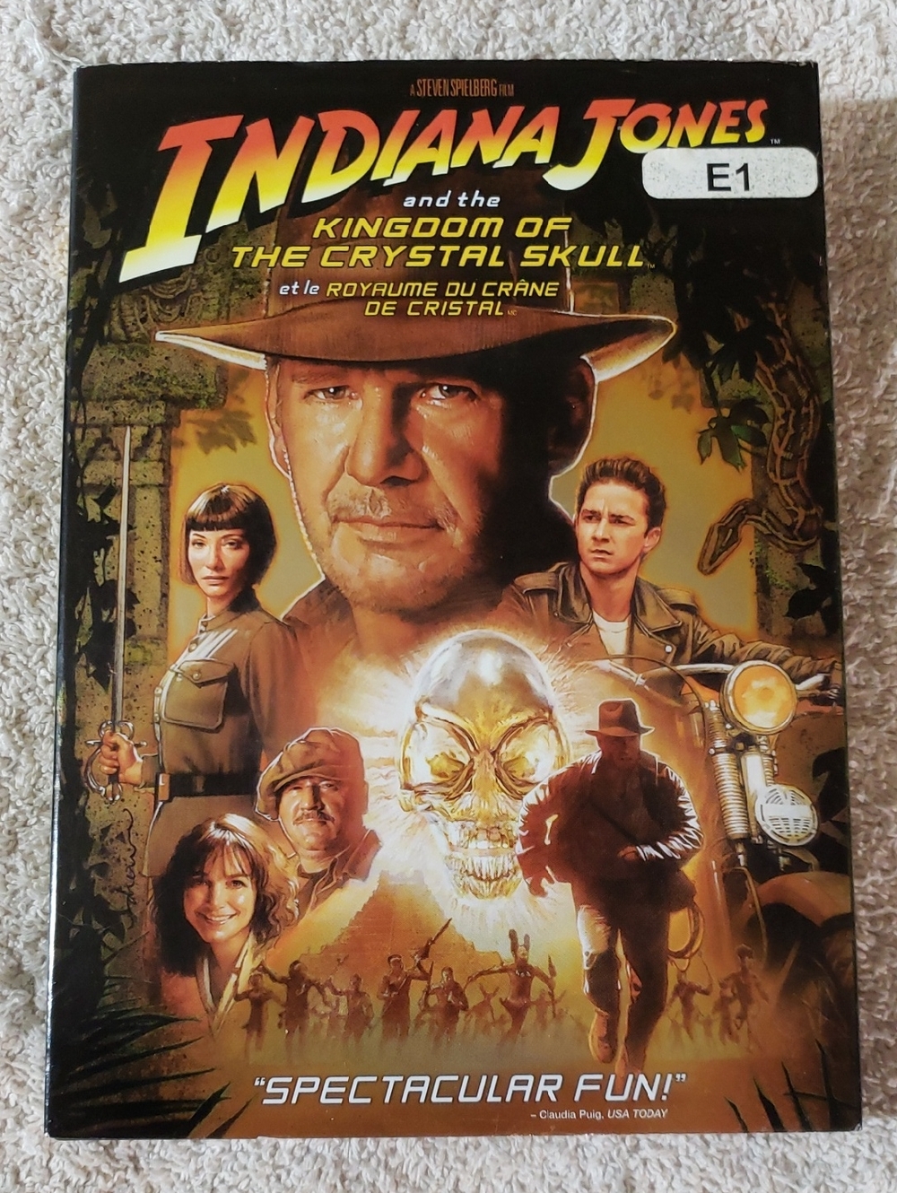 Indiana Jones and the Kingdom of the Crystal Skull DVD 2008